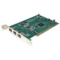 Startech.com Tarjeta Adaptadora PCI de 3 Puertos FireWire 1394b con Kit de Edici�n de Video Digital (PCI1394B_3)